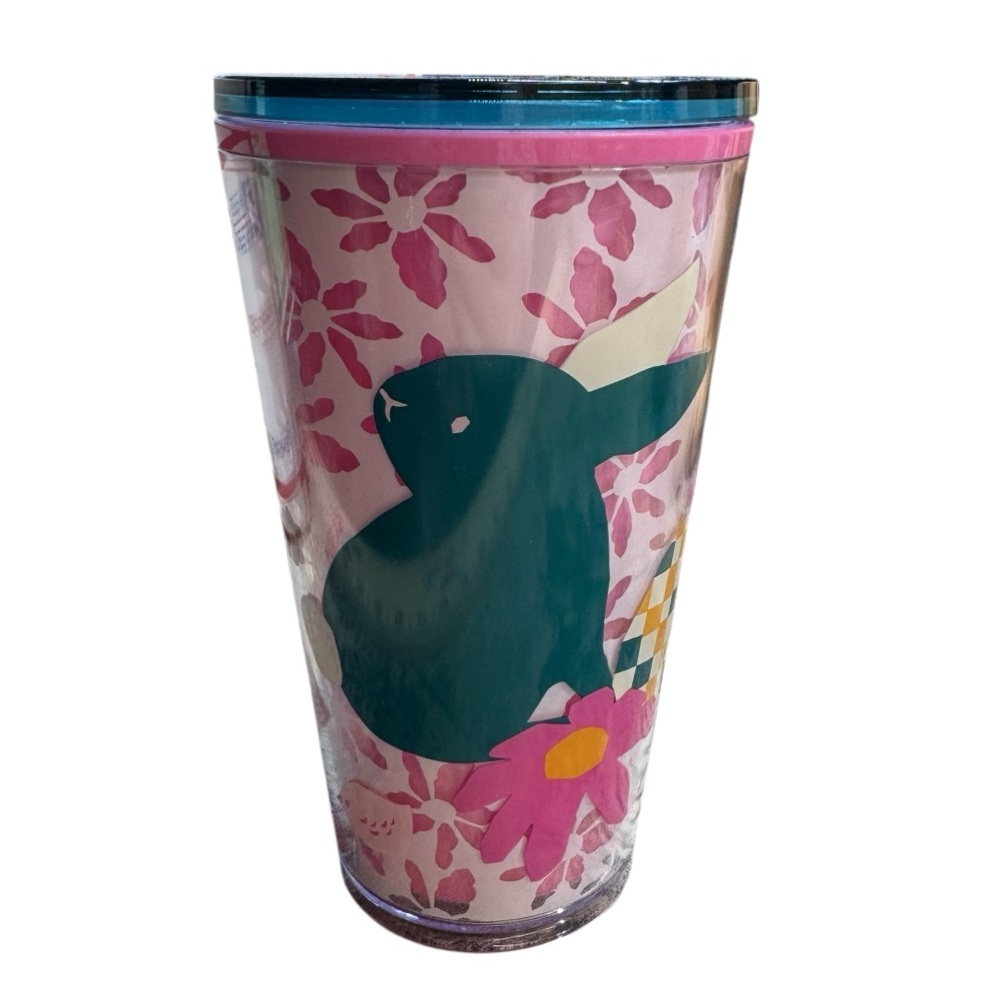 Starbucks Limited Edition 2023 Pink and Purple w/ Lid 16 oz Bunny Tumbler